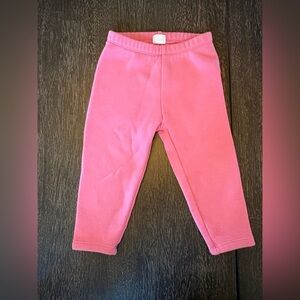 GAP Bright Pink Fleece Lined Kids Leggings